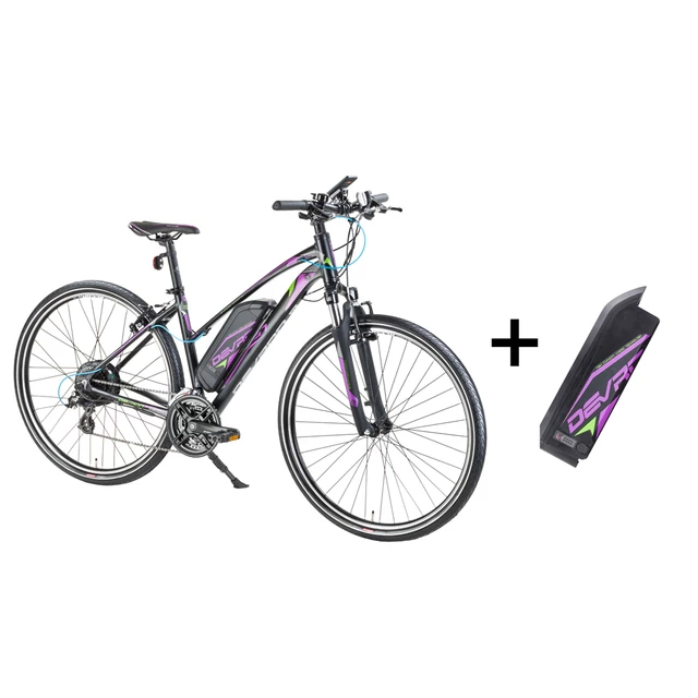 Women’s Cross E-Bike Devron 28162 with Replacement Battery 14.5Ah – 2017 - Grey - Black