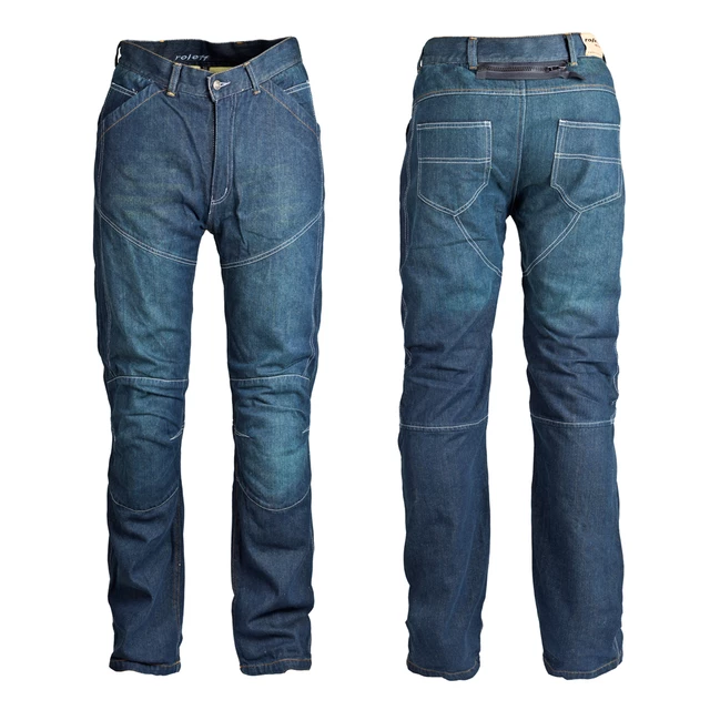 Pánské jeansové moto kalhoty ROLEFF Aramid - modrá