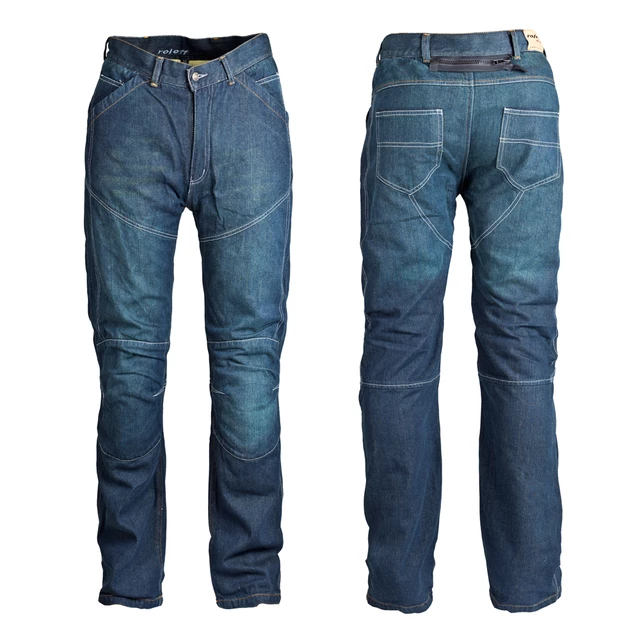 Man moto jeansy ROLEFF Aramid - 40/3XL - Blue