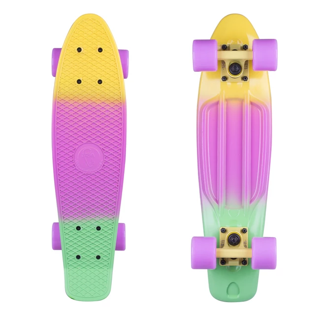 Penny Board Fish Classic 3Colors 22” - Grey+Yellow+Red-Black-Black - Yellow+Summer Purple+Green-Yellow-Summer Purple