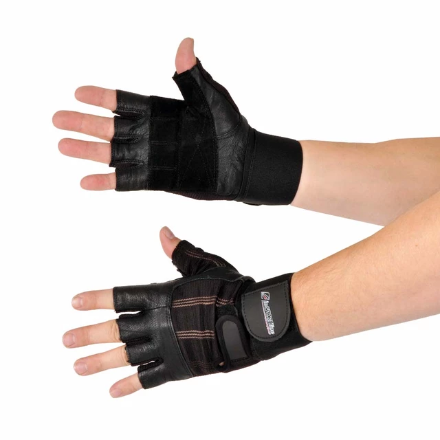Skórzane rękawiczki do ćwiczeń z usztywnieniem nadgarstka Dragg