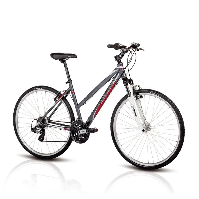 Dámsky crossový bicykel 4EVER Flame 2014 - šedo-červená