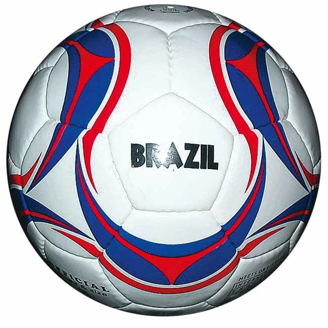 Piłka do piłki nożnej SPARTAN Brasil Cordlay - niebiesko-biało-czerwony