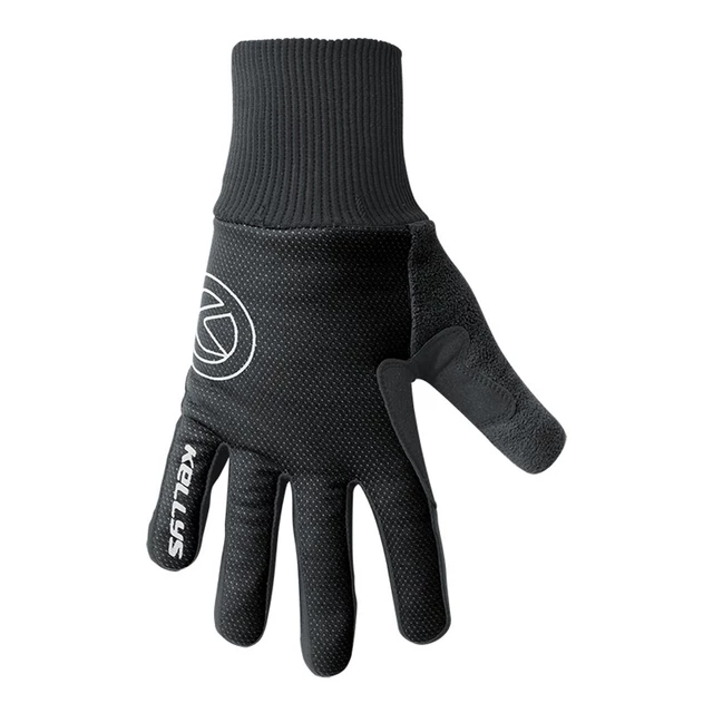 Zimné cyklistické rukavice Kellys Frosty New - čierna - čierna
