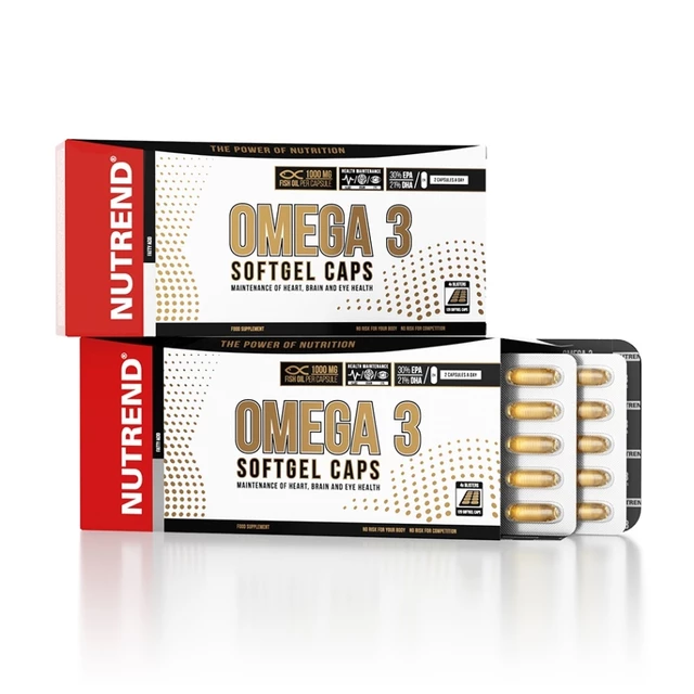 Rybí olej Nutrend Omega 3 Softgel Caps 120 kapslí