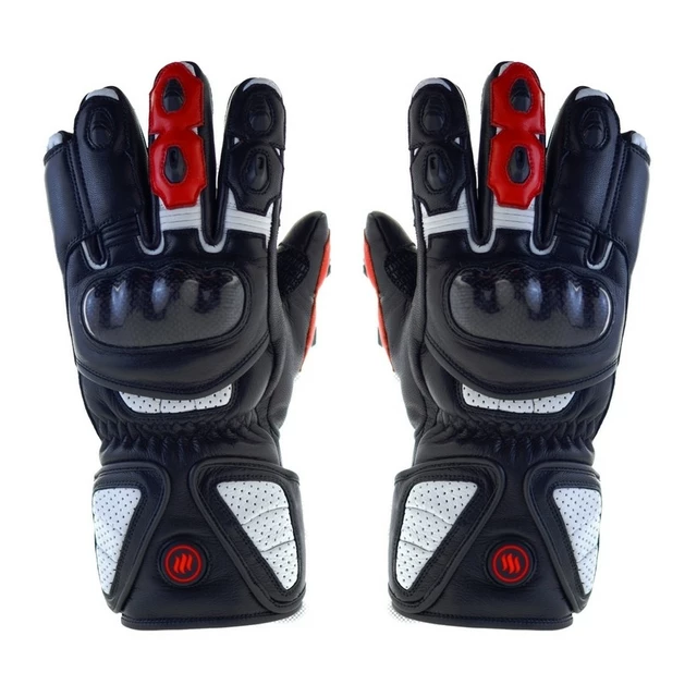 Heated Motorcycle Gloves Glovii GDB - Black, L - Black