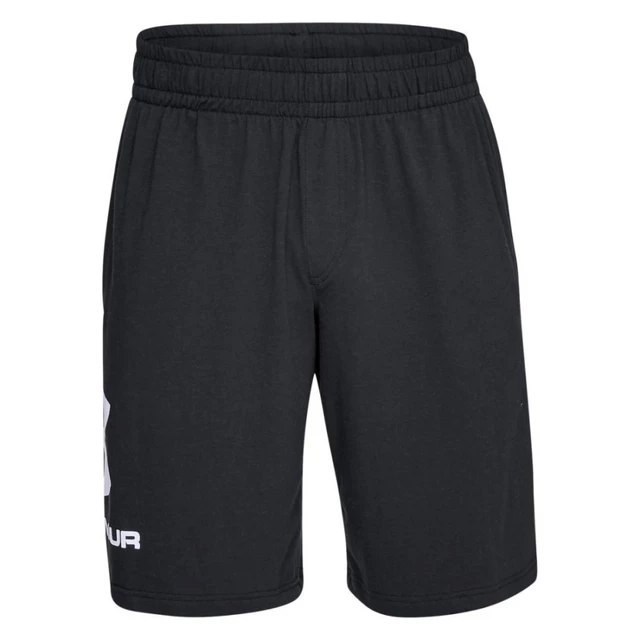 Men’s Shorts Under Armour Sportstyle Cotton Graphic Short - Artillery Green - Black/White