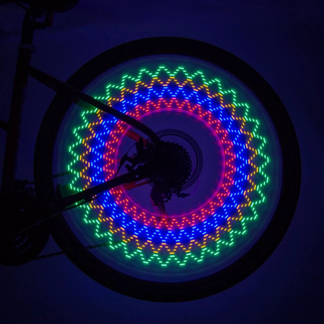 LED világítás kerékpár küllőre WORKER Spyralus