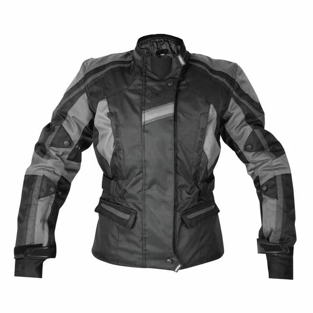 Dámská textilní bunda Rebelhorn GLAM - černo-šedá, L - černo-šedá