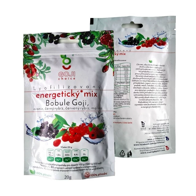 Energetický mix lyofilizované ovocie Goji Choice 20 g
