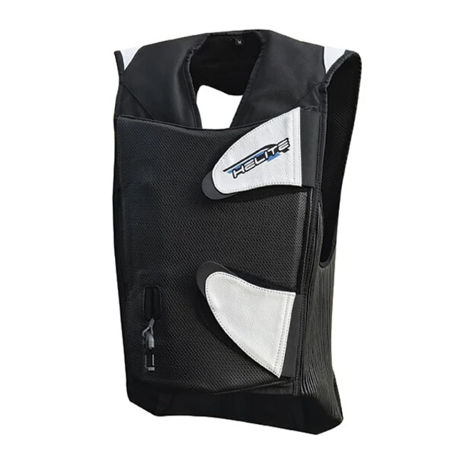 Závodní airbagová vesta Helite GP Air 2, mechanická s trhačkou - černá, M - černá