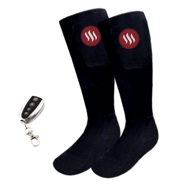 Heated Knee Socks Glovii GQ2 - Black, L - Black