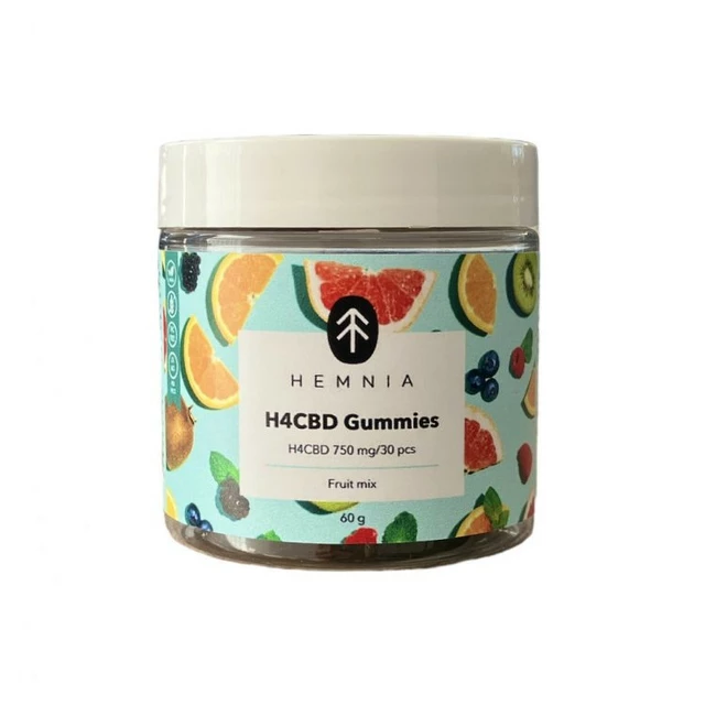 H4CBD Gummies Hemnia, 750 mg H4CBD, 30 ks