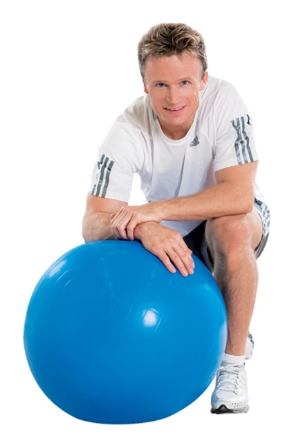 Гимнастическа топка inSPORTline Super ball 85cm - сребрист