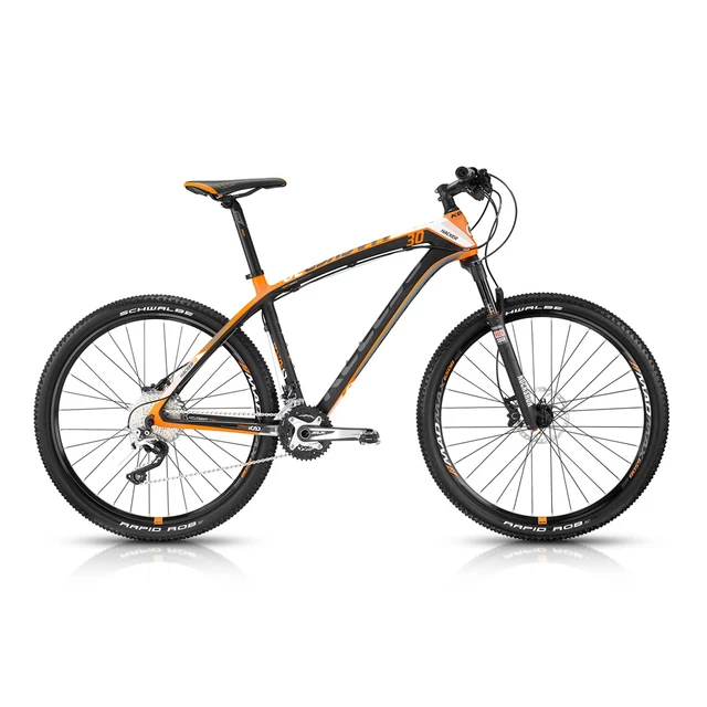 Horský bicykel KELLYS Hacker 30 27,5" - model 2015 - čierno-oranžová - čierno-oranžová
