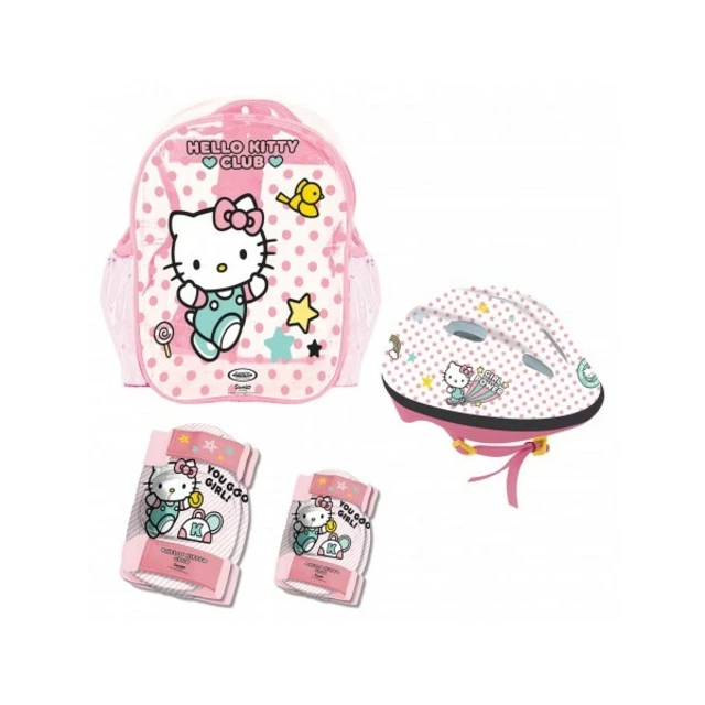 Sada chráničů a helmy Hello Kitty s taškou