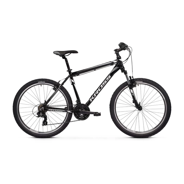 Horský bicykel Kross Hexagon 26" - model 2021 - tmavo modrá/biela/limetková