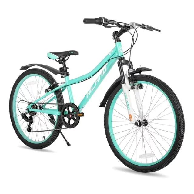 Juniorské horské kolo Hiland Climber 24" • 125-150 cm - modrá