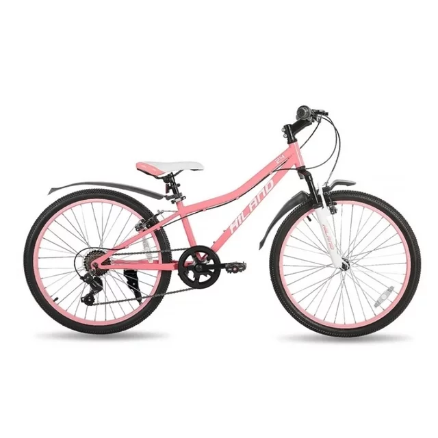 Juniorské horské kolo Hiland Climber 24" • 125-150 cm - modrá - růžová