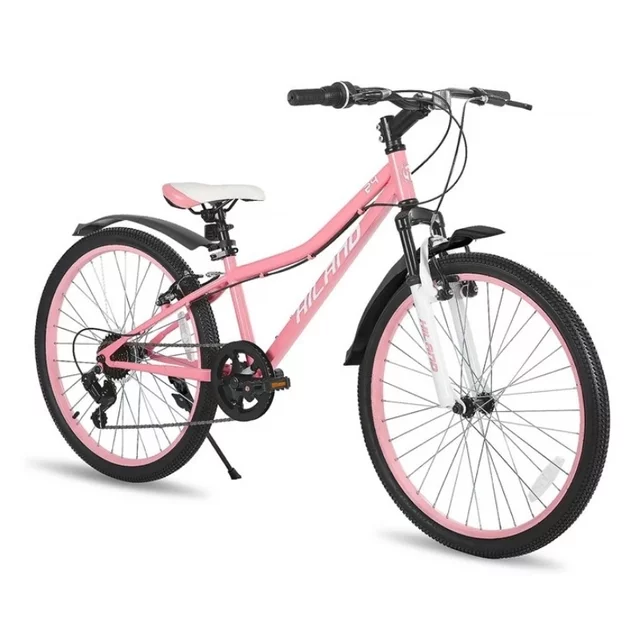 Juniorské horské kolo Hiland Climber 24" • 125-150 cm - modrá