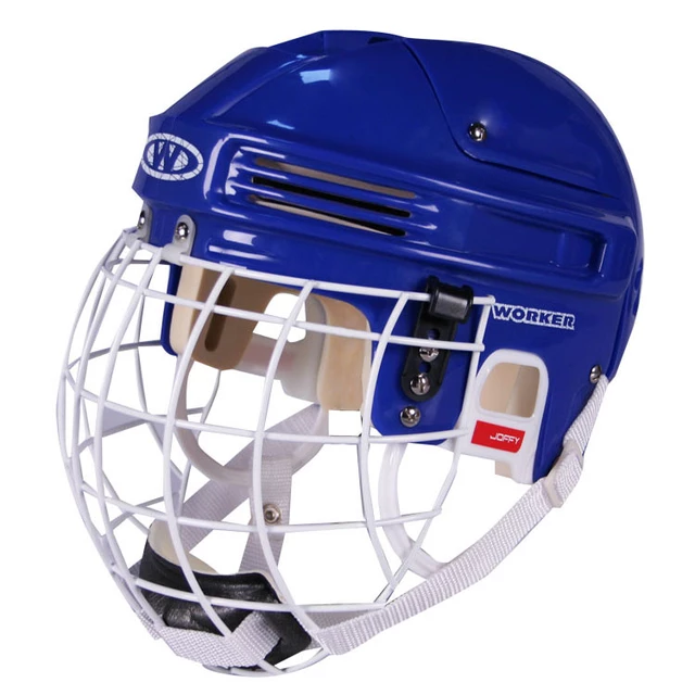 Hokejová prilba WORKER - modrá - modrá