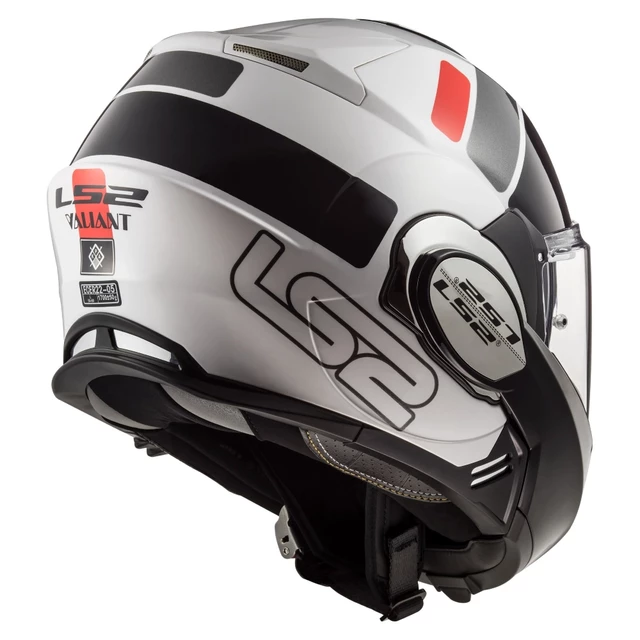 Flip-Up Motorcycle Helmet LS2 FF399 Valiant Lumen / H-V Yellow - Lumen Matt/Gloss Black Light