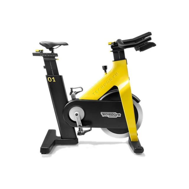 TechnoGym Group Cycle CONNECT Fahrradtrainer - grau - gelb