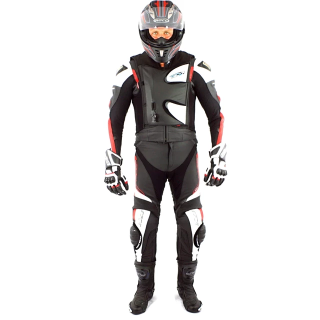 Závodní airbagová vesta Helite GP Air, mechanická s trhačkou