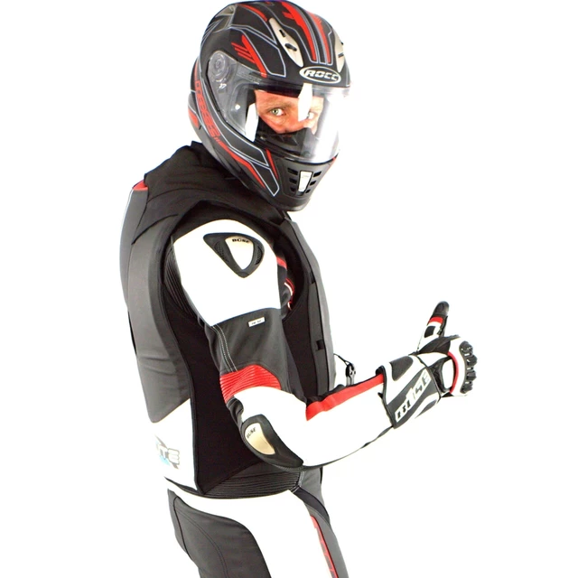 Závodní airbagová vesta Helite GP Air, mechanická s trhačkou