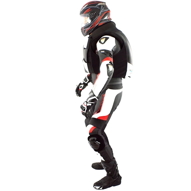 Závodní airbagová vesta Helite GP Air, mechanická s trhačkou