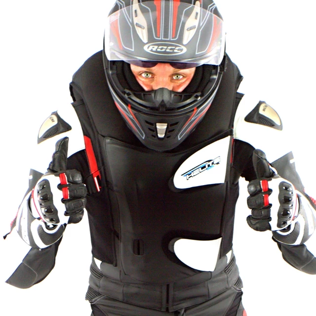 Závodní airbagová vesta Helite GP Air, mechanická s trhačkou