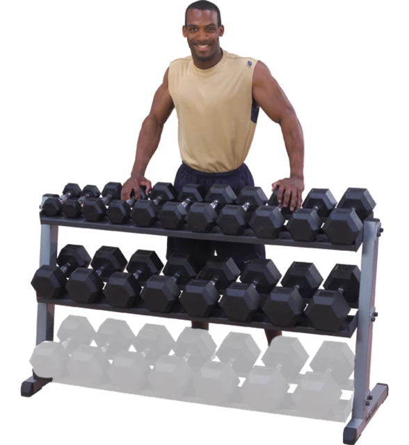 GDR60 inSPORTline Body-Solid 2-Tier Dumbbell Rack