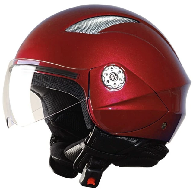 Moto přilba WORKER V518 - Burgundy
