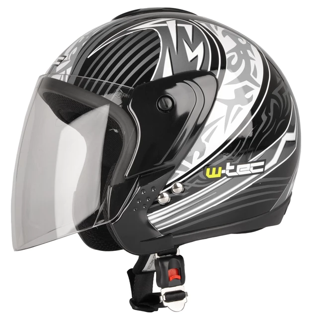 Motorradhelm W-TEC MAX617 - schwarz / Grafik laserian