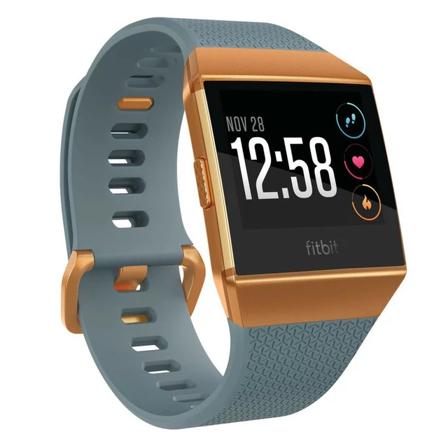 Smart Watch Fitbit Ionic - Charcoal/Smoke Gray - Slate Blue/Burnt Orange