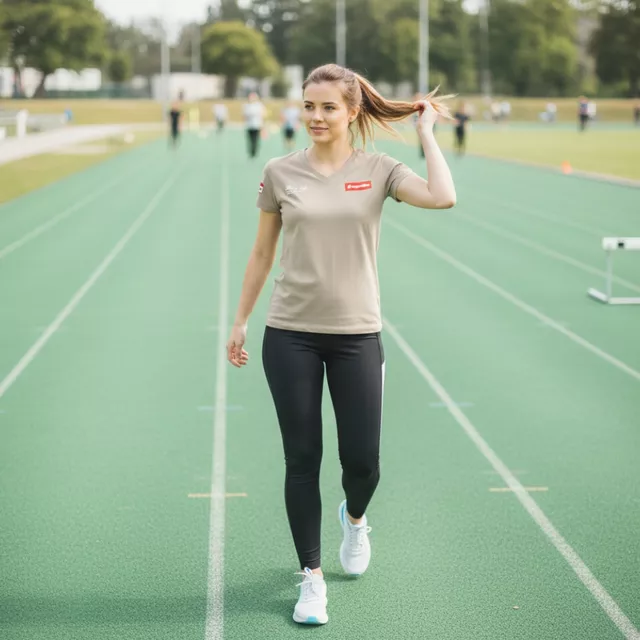 Dámské tričko inSPORTline Signature - mocca