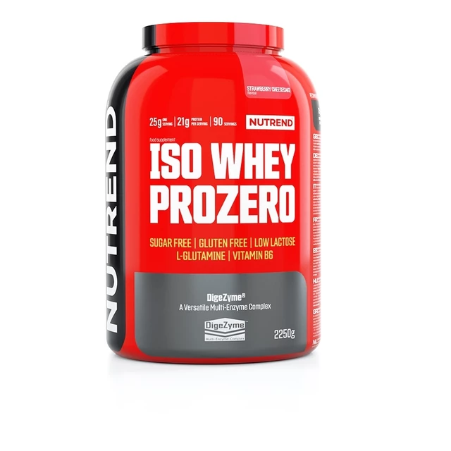 Práškový koncentrát Nutrend ISO WHEY Prozero 2250 g - pudingová vanilka