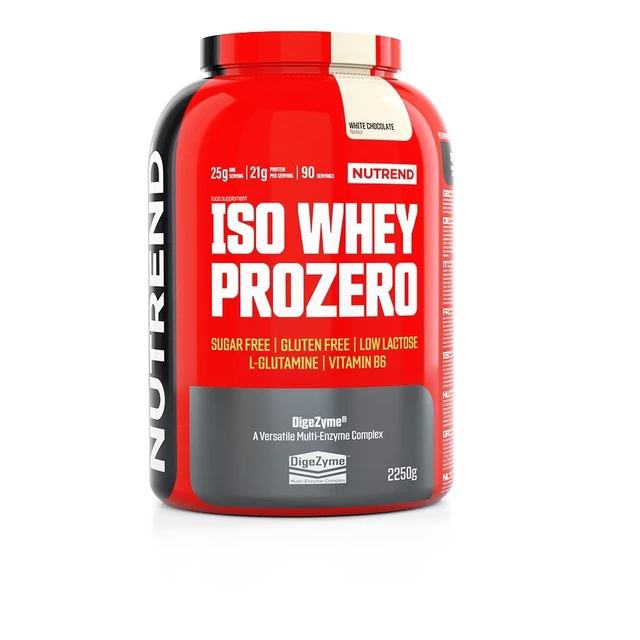 Práškový koncentrát Nutrend ISO WHEY Prozero 2250 g - pudingová vanilka