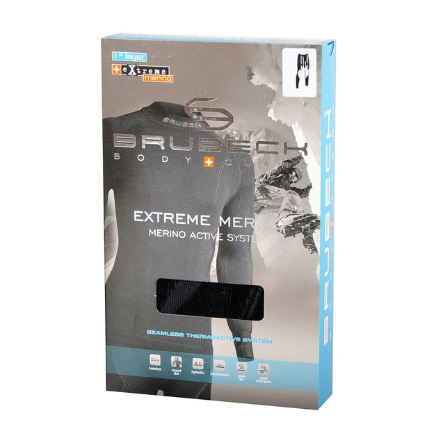 Pánské thermo kalhoty extreme Brubeck MERINO dlouhé