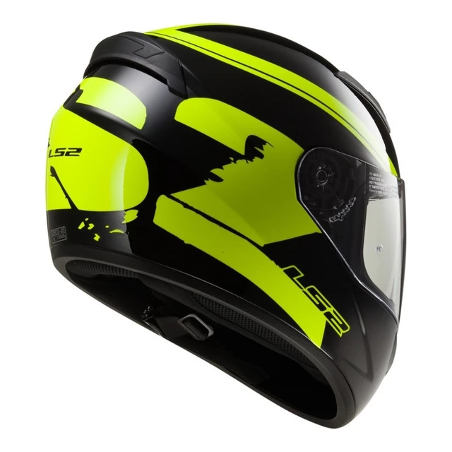 Moto Helmet LS2 Rookie Fluo Black-Hi-Vis Yellow - XS (53-54)