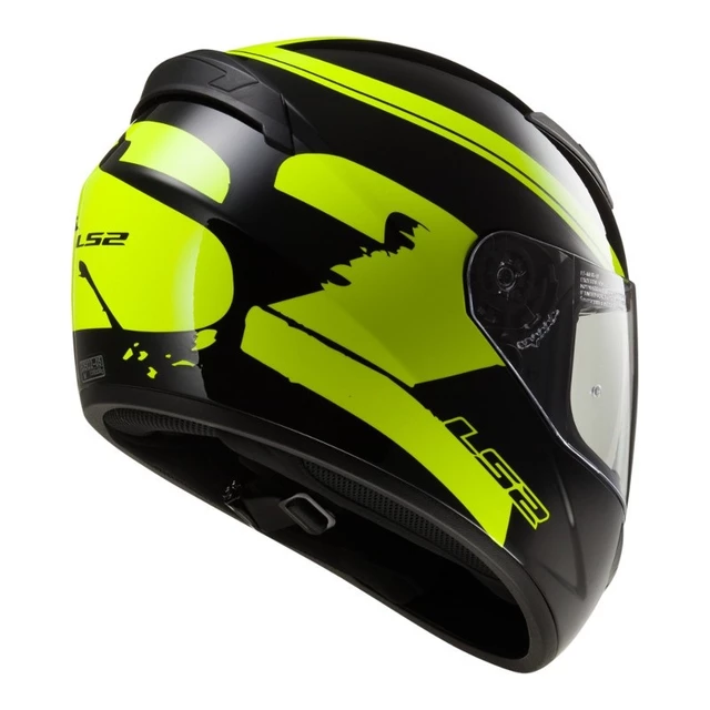 LS2 Rookie Fluo Black-Hi-Vis Yellow Motorradhelm