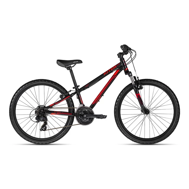 Dziecięcy rower górski KELLYS Kiter 50 (24") - model 2018 - Czarno-czerwony