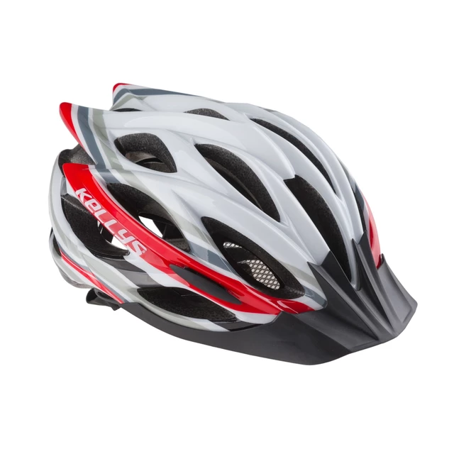 Bicycle Helmet KELLYS DYNAMIC - White-Arctic Blue - White/Red
