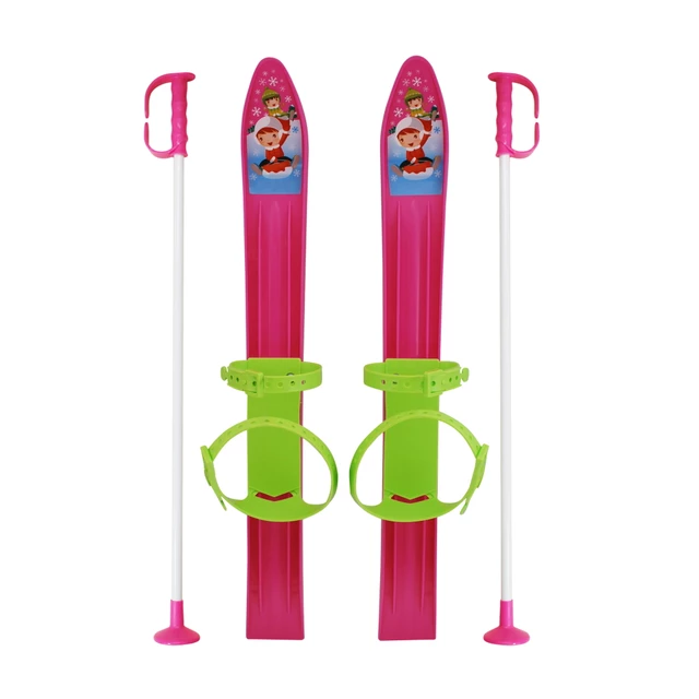 Detská lyžiarska súprava Sulov 60cm - ružová