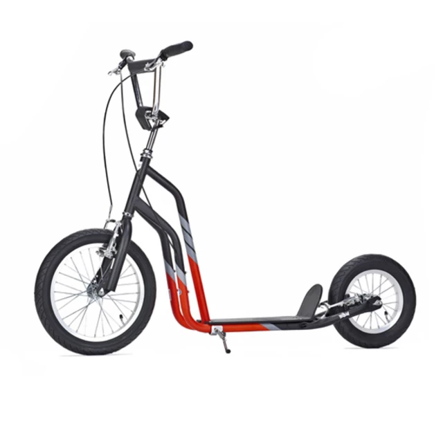 City-Line 16'+12' Scooter Roller Tretroller - schwarz-rot