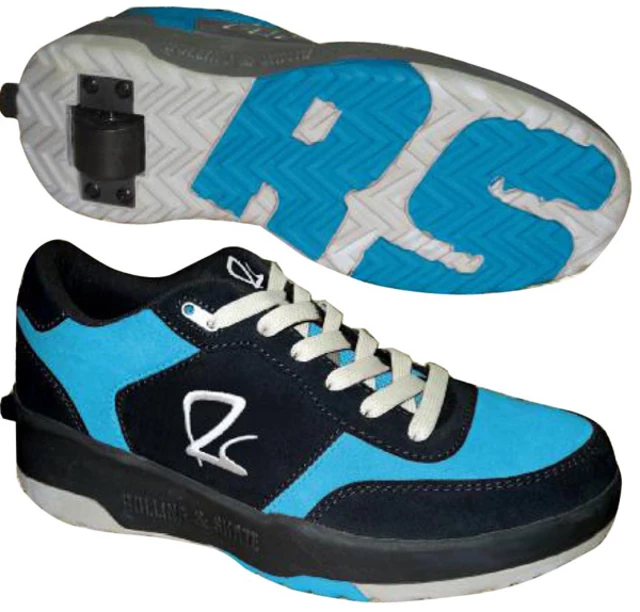 Topánky na kolieskach Rolling & Skate RS-04 - čierno-modrá