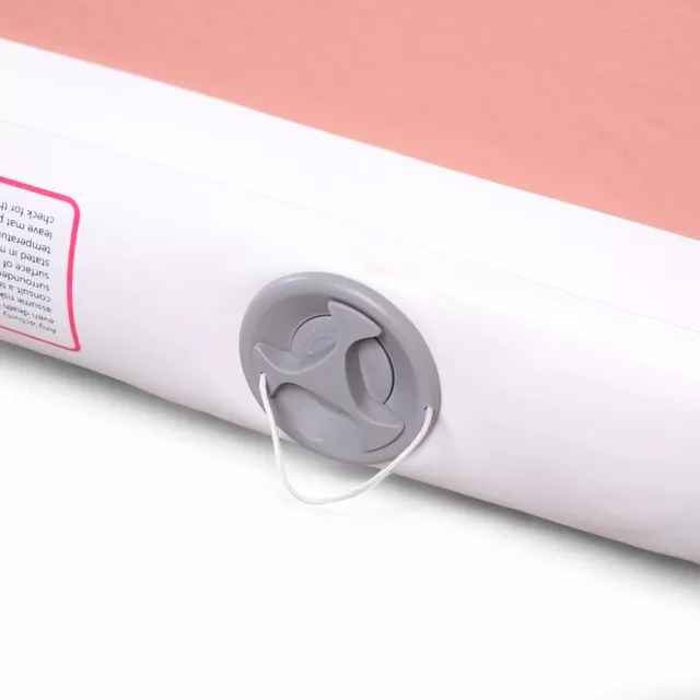 Inflatable Exercise Mat inSPORTline Airstunt 400 x 100 x 10 cm Coral Pink w/ Hand Pump