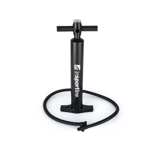 Inflatable Exercise Mat inSPORTline Airstunt 400 x 100 x 10 cm White w/ Hand Pump