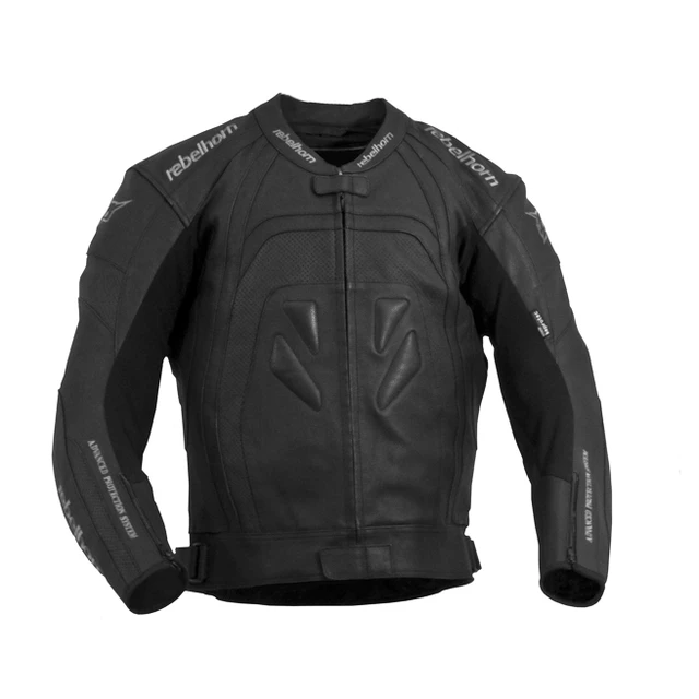 Kožená moto bunda Rebelhorn PISTON - černá