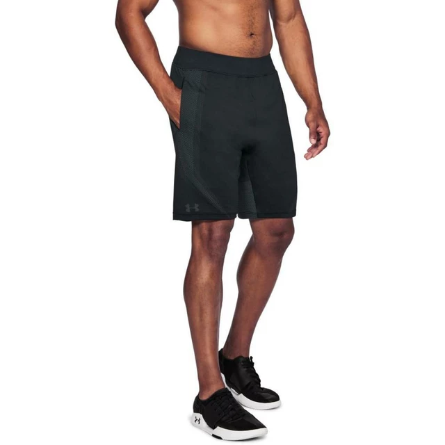 Pánské kraťasy Under Armour Threadborne Seamless Short - Black/Stealth Gray